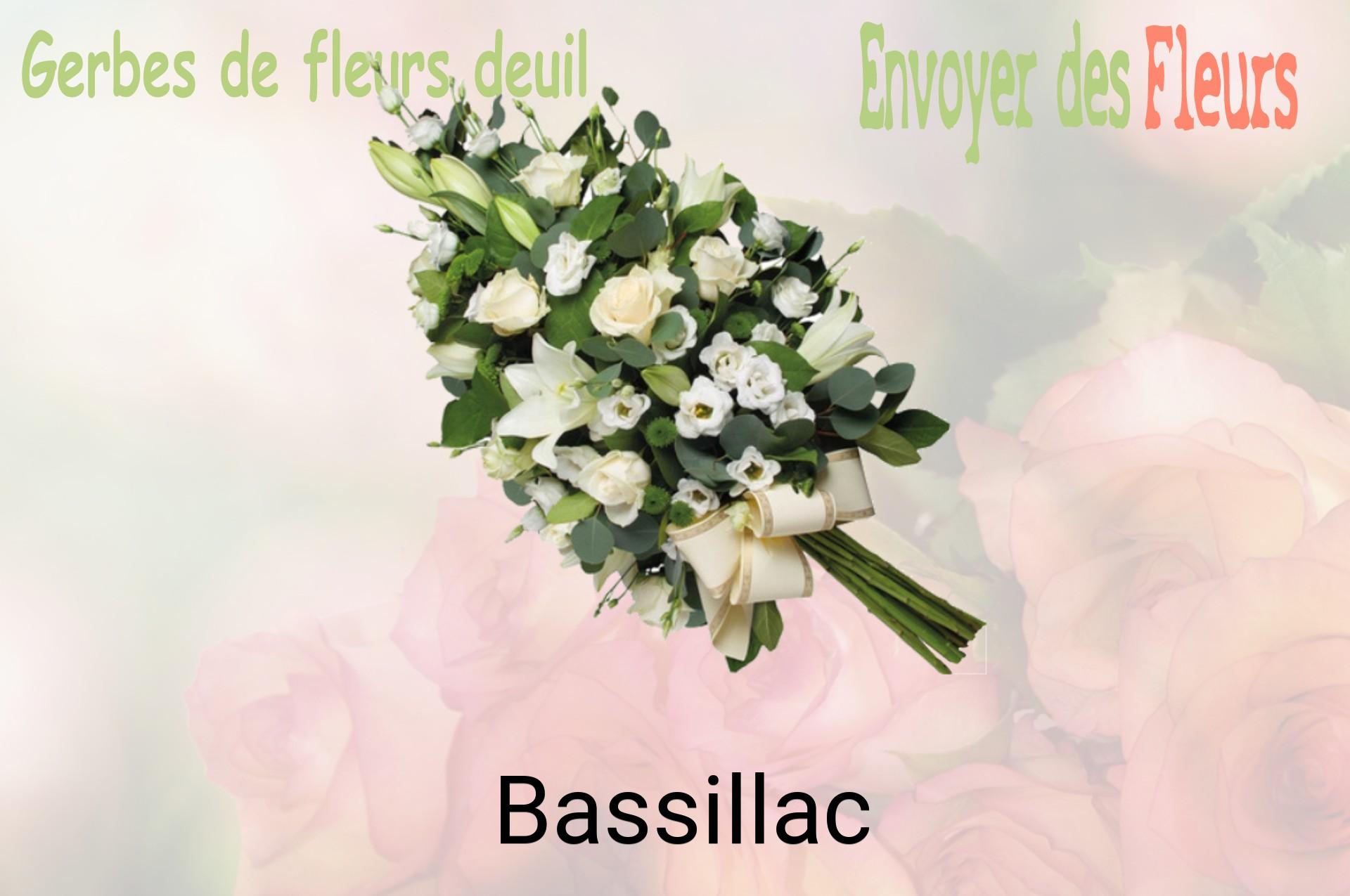 Gerbe de fleurs de deuil livrée à Bassillac
